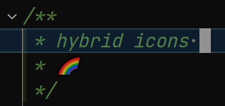 hybrid icons
